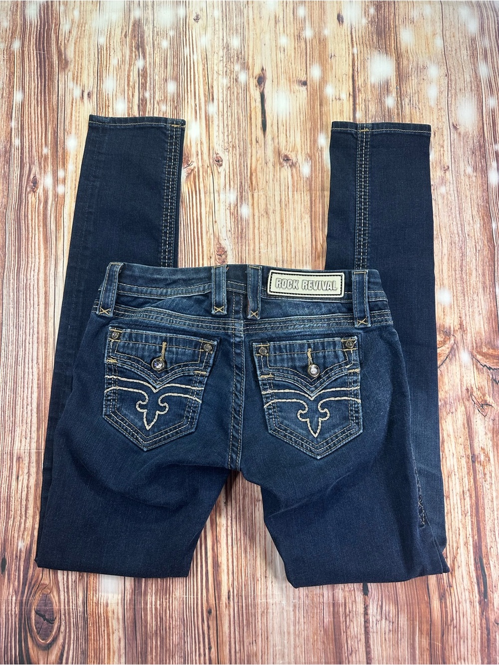 Rock Revival Dark Wash Women's Skinny Jeans 
Size 26